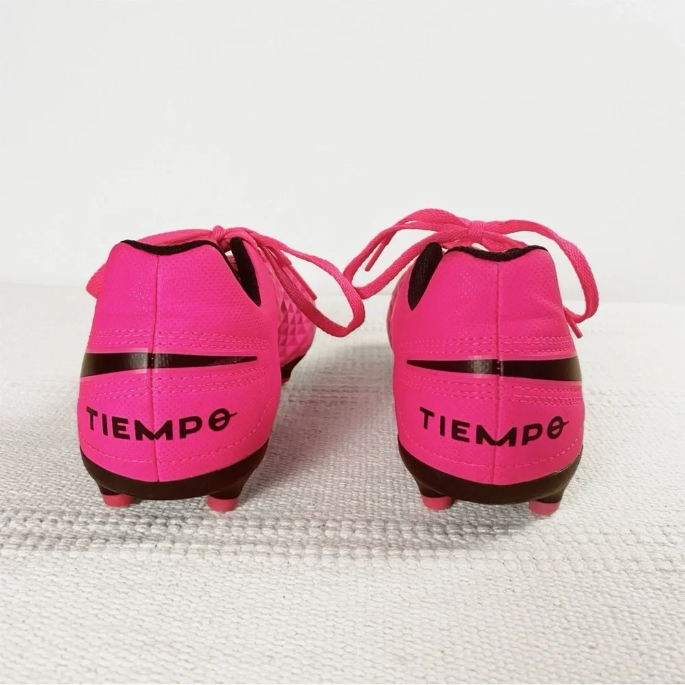 Nike Jr Legend 8 Club Tiempo FG/MG Soccer Cleats Pink Blast Size 4Y